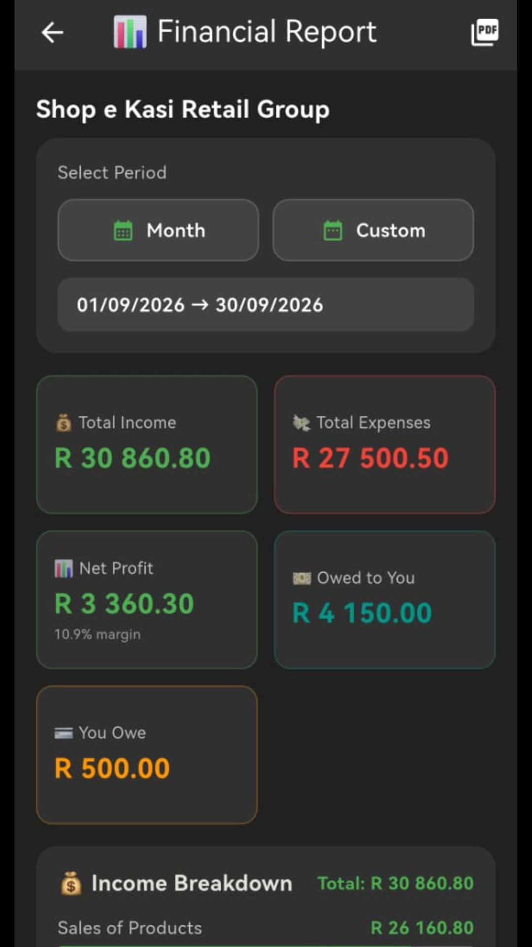 SlipSave360 Financial Report